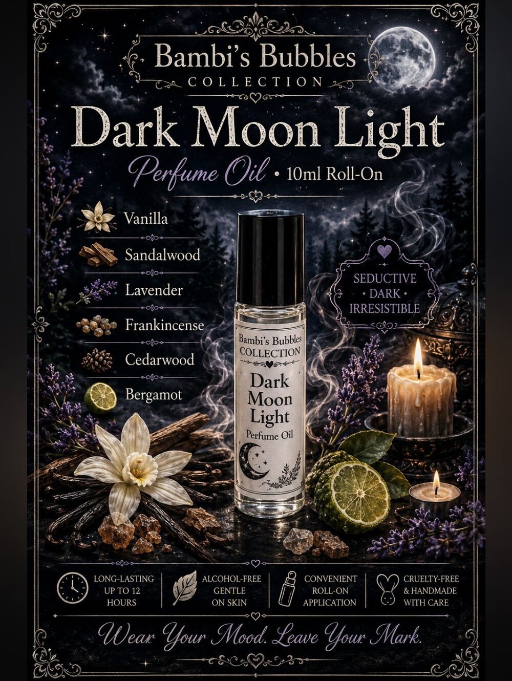 BACK & NEW SCENTS Bambis Bubbles Hand Crafted Alcohol- Free 10ml Roll On Perfume - Picture 9 of 11